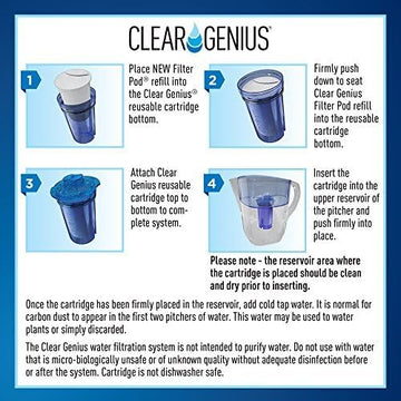 Clear Genius Filter Pod Refills, 3 Pack