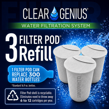 Clear Genius Filter Pod Refills, 3 Pack
