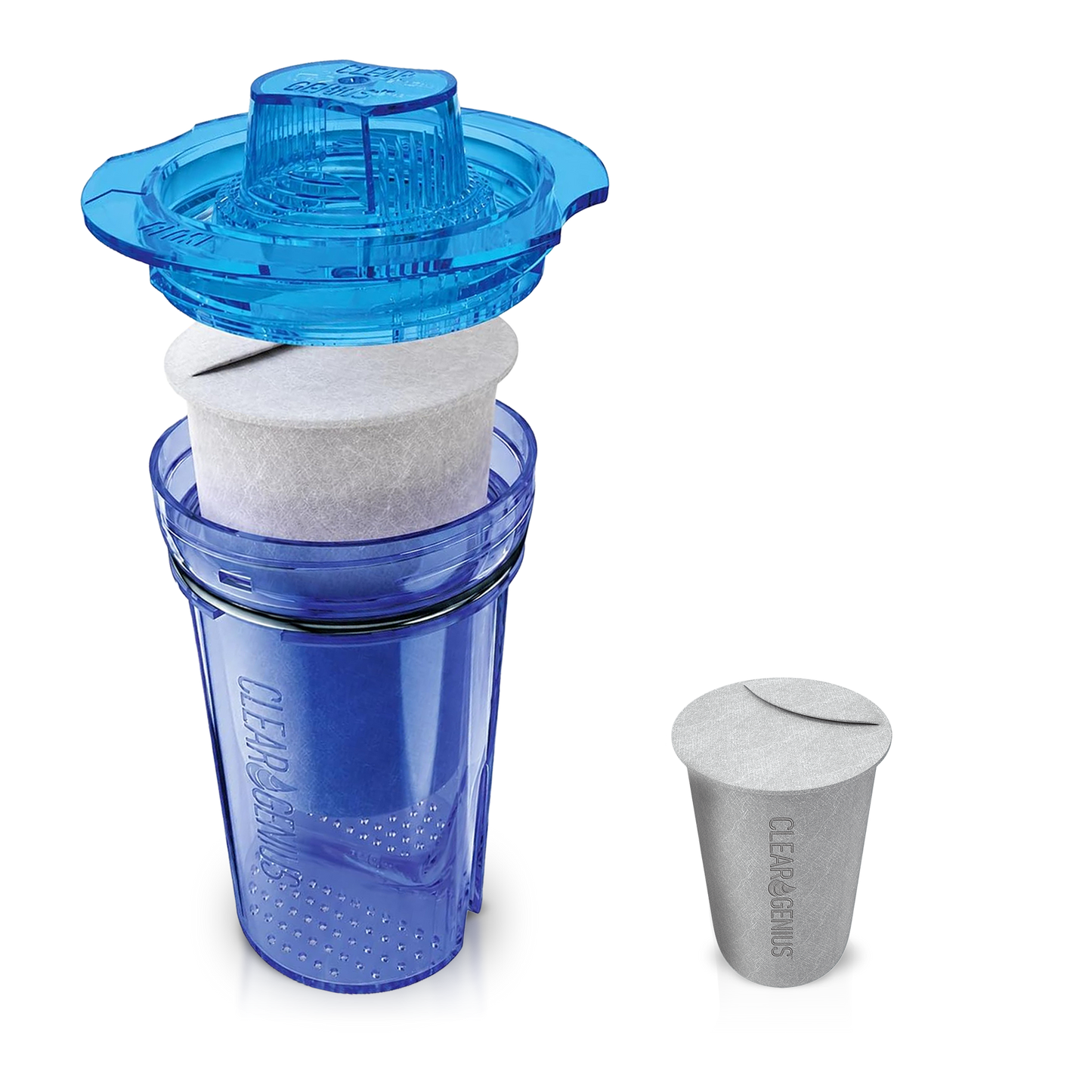 Clear Genius Reusable Filter Cartridge with 1 Filter Pod Refill