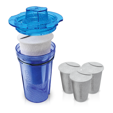 Clear Genius Reusable Filter Cartridge with 1 Filter Pod Refill